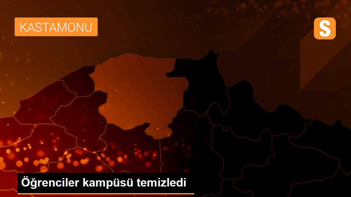 Öğrenciler kampüsü temizledi