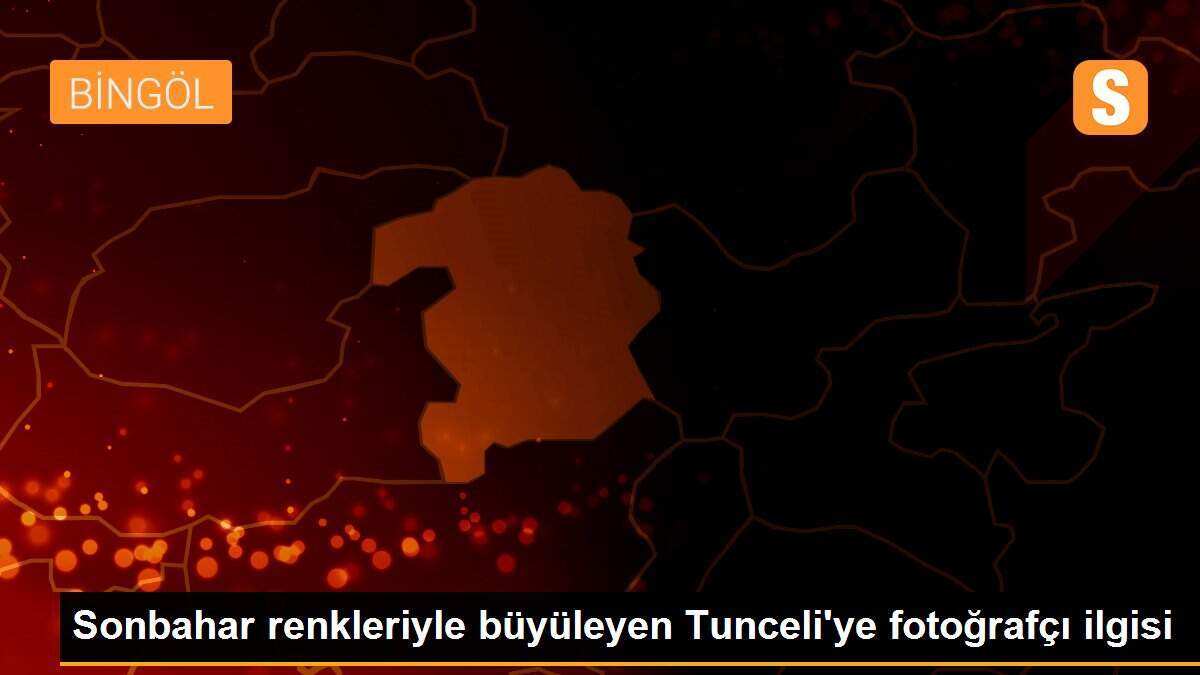 Sonbahar renkleriyle büyüleyen Tunceli\'ye fotoğrafçı ilgisi