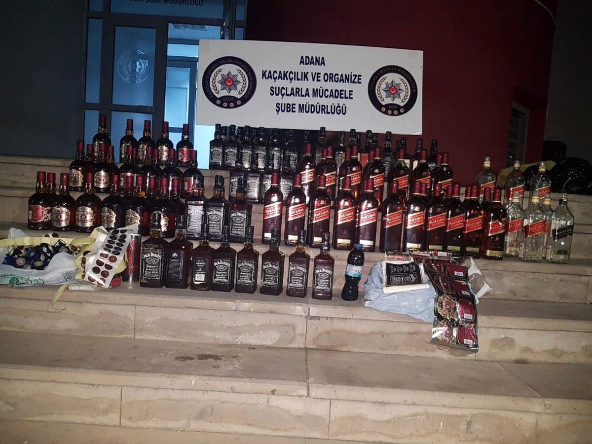 Adana\'da kaçak içki operasyonu