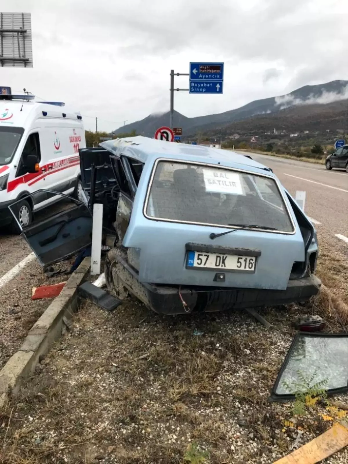 Boyabat\'ta trafik kazası: 1 ölü