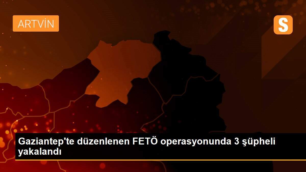 Gaziantep\'te düzenlenen FETÖ operasyonunda 3 şüpheli yakalandı