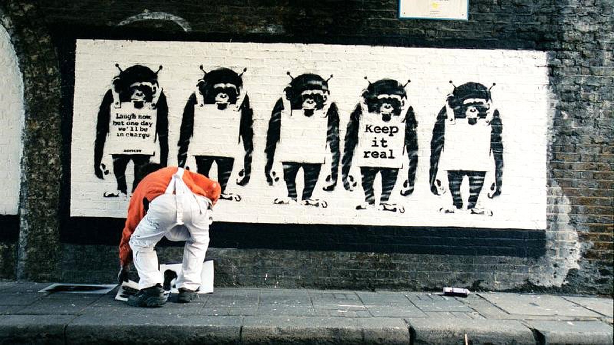 Kimliğini gizli tutan Banksy\'nin fotoğrafları yayımlandı