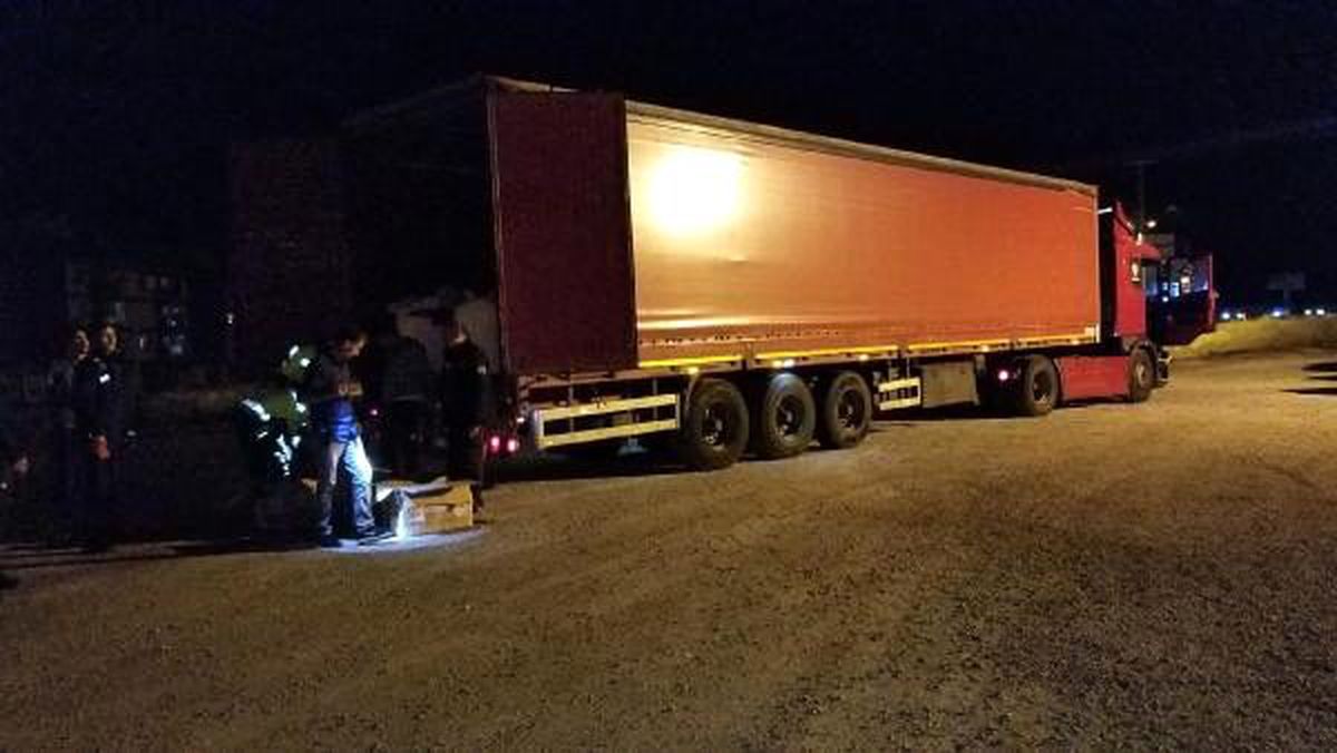 Kütahya\'da, TIR\'da 95 şişe kaçak içki ele geçirildi