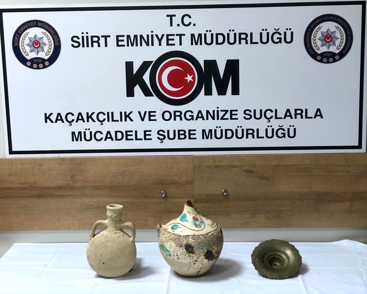 Siirt\'te tarihi eser kaçakçılığı operasyonu