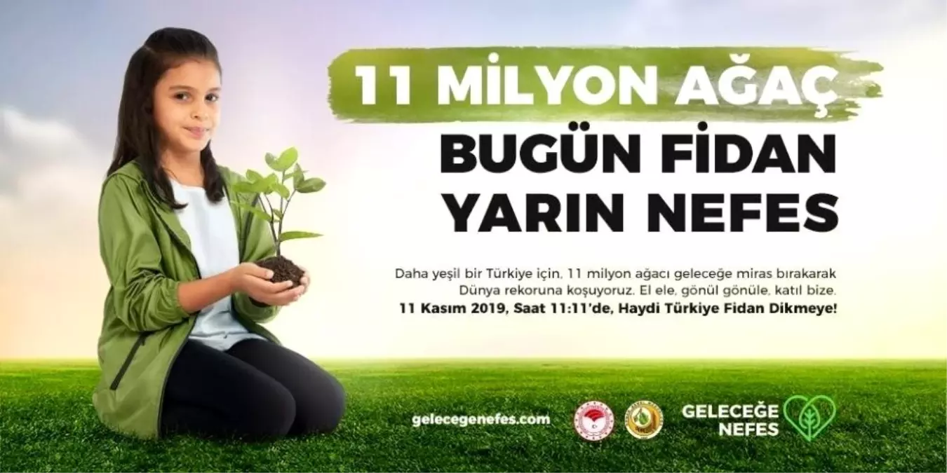 11 milyon fidandan 200 bini Manisa\'ya