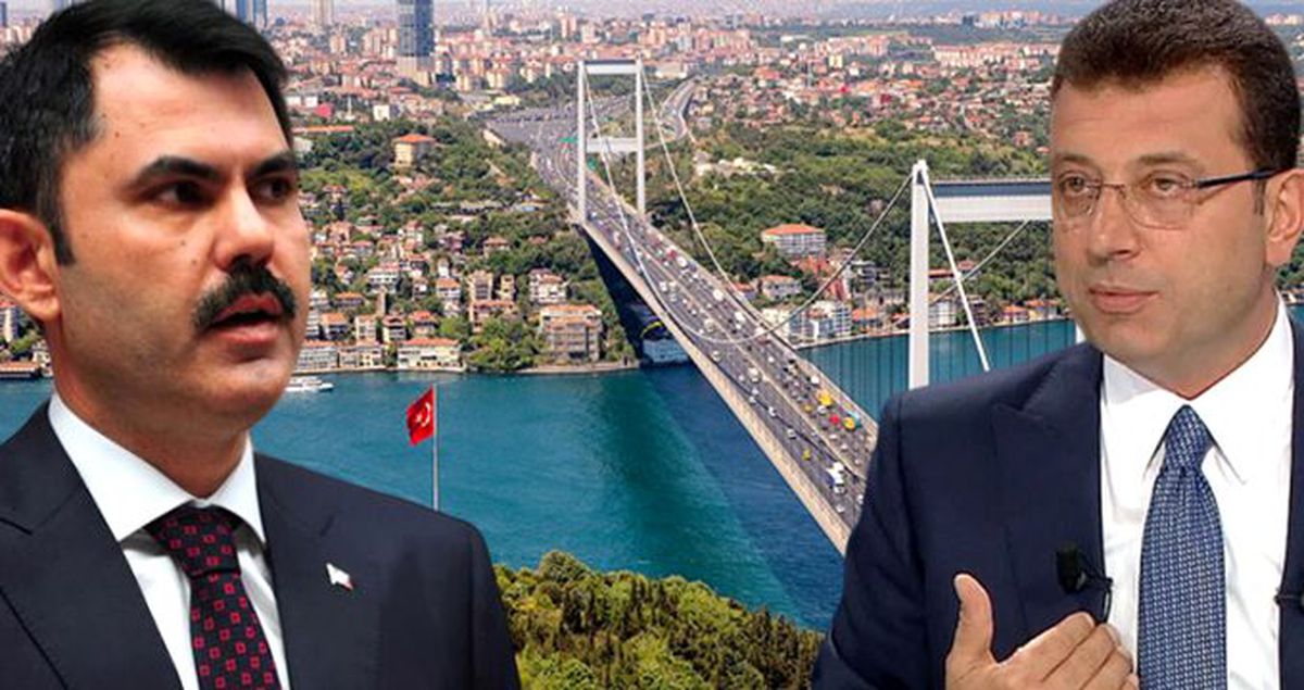 "Boğazdaki imar yetkisi İBB\'de değildir" diyen Bakan Kurum\'a İmamoğlu\'ndan yanıt: İBB\'yi ya unuttu ya da unutturdular