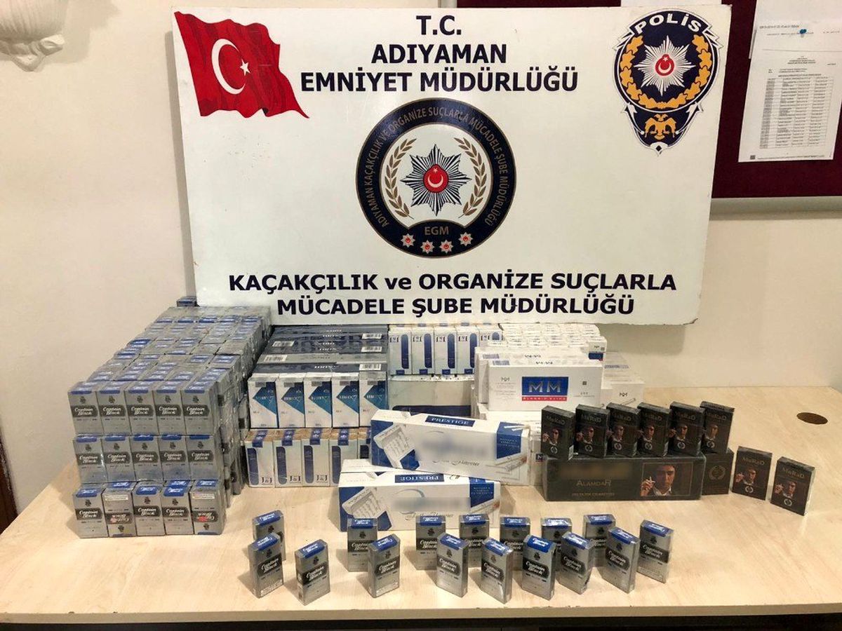 Gümrük kaçağı sigaralar ele geçirildi