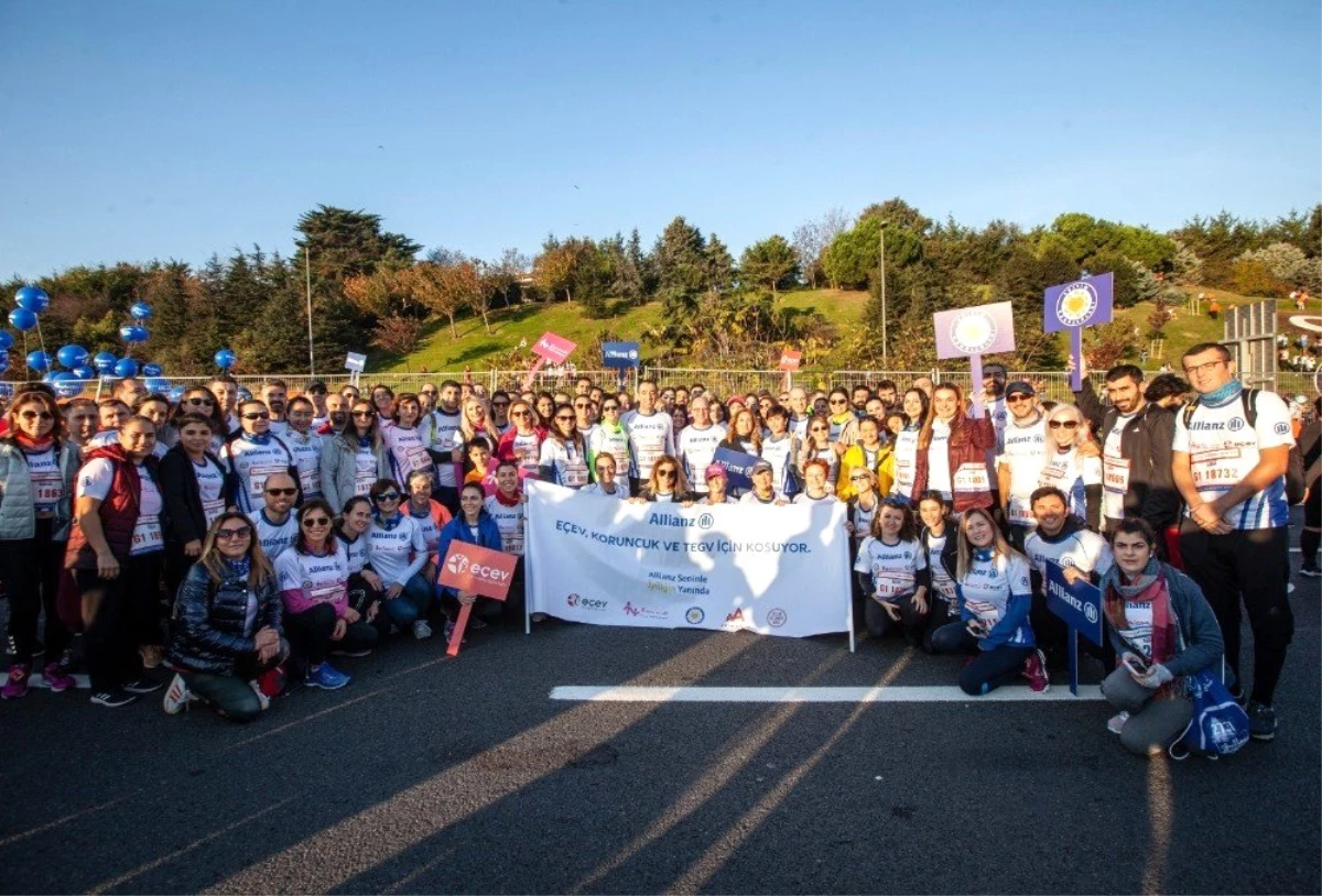 Allianz Türkiye, 41. İstanbul Maratonu\'nda eğitime destek için koştu