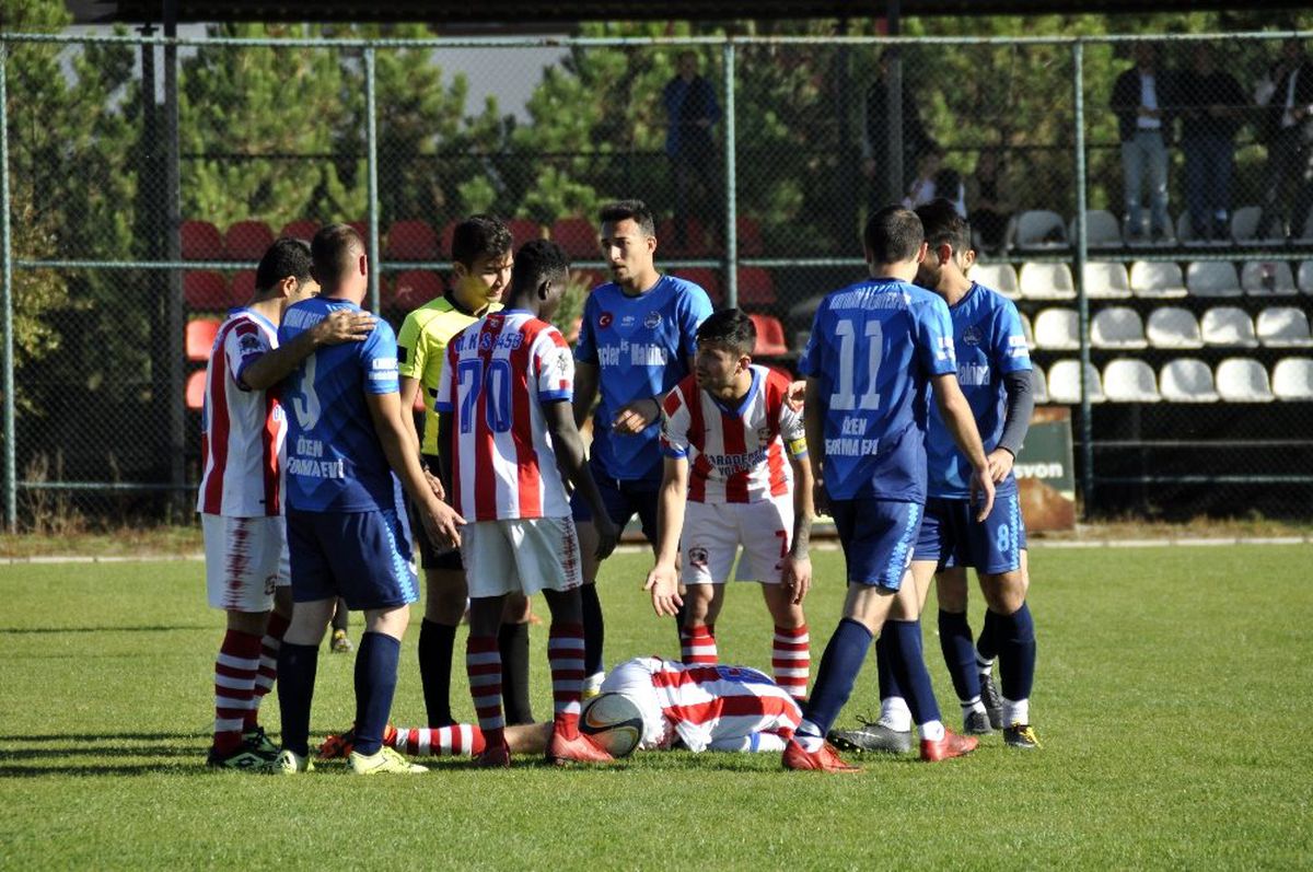 Amatör lig maçında gerginlik