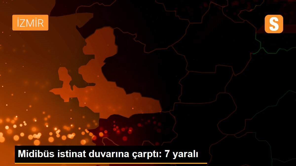 Midibüs istinat duvarına çarptı: 7 yaralı
