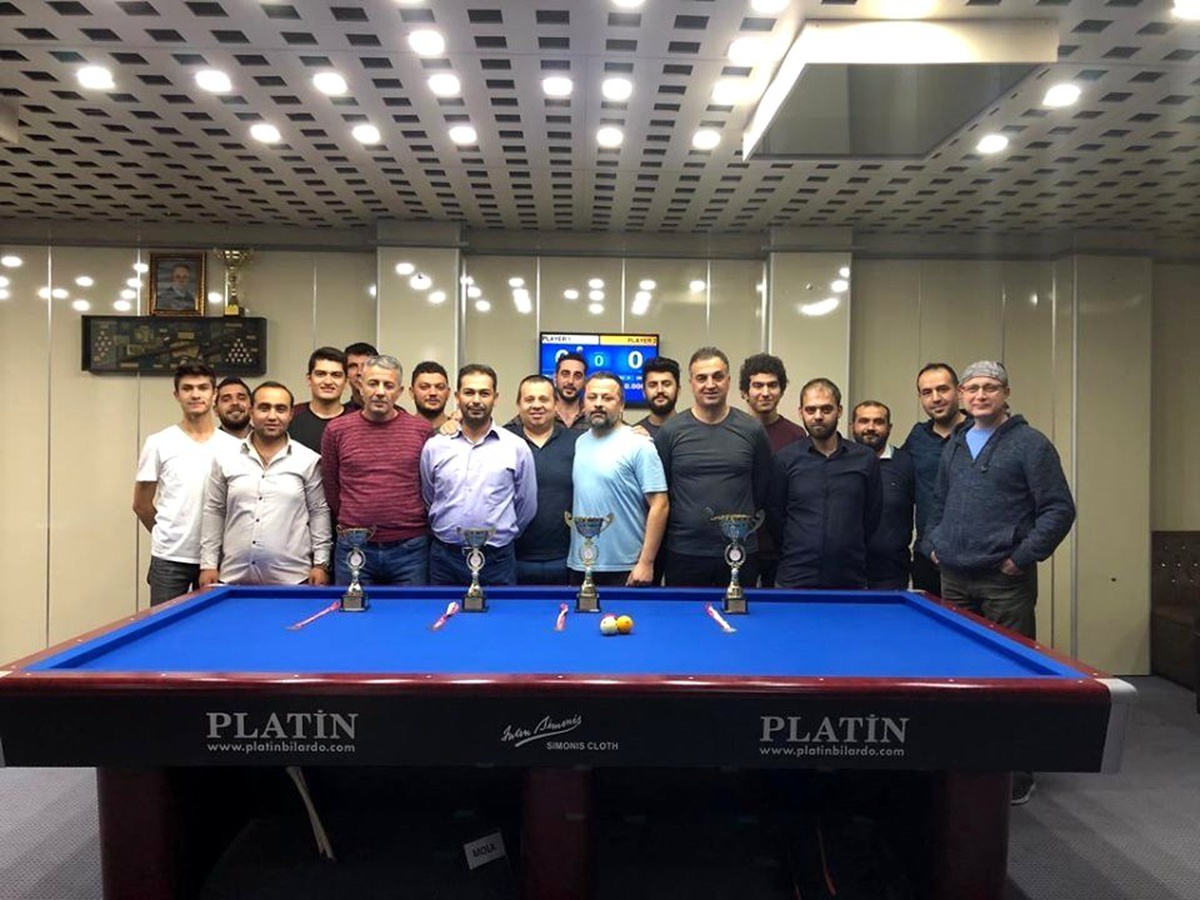 29 Ekim Cumhuriyet Kupası 3 Bant Bilardo Turnuvası tamamlandı