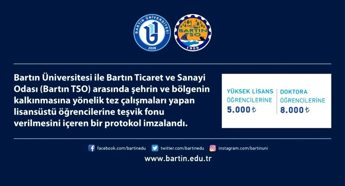 Bartın TSO \'bölgesel odaklı\' çalışmalarda lisansüstü öğrencileri destekleyecek