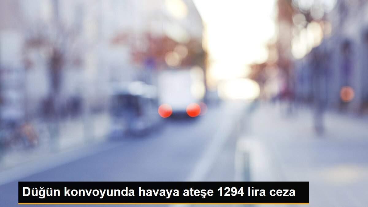 Düğün konvoyunda havaya ateşe 1294 lira ceza