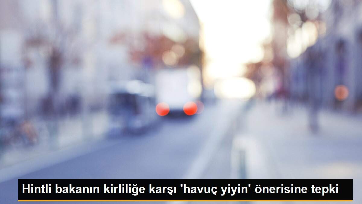 Hintli bakanın kirliliğe karşı \'havuç yiyin\' önerisine tepki
