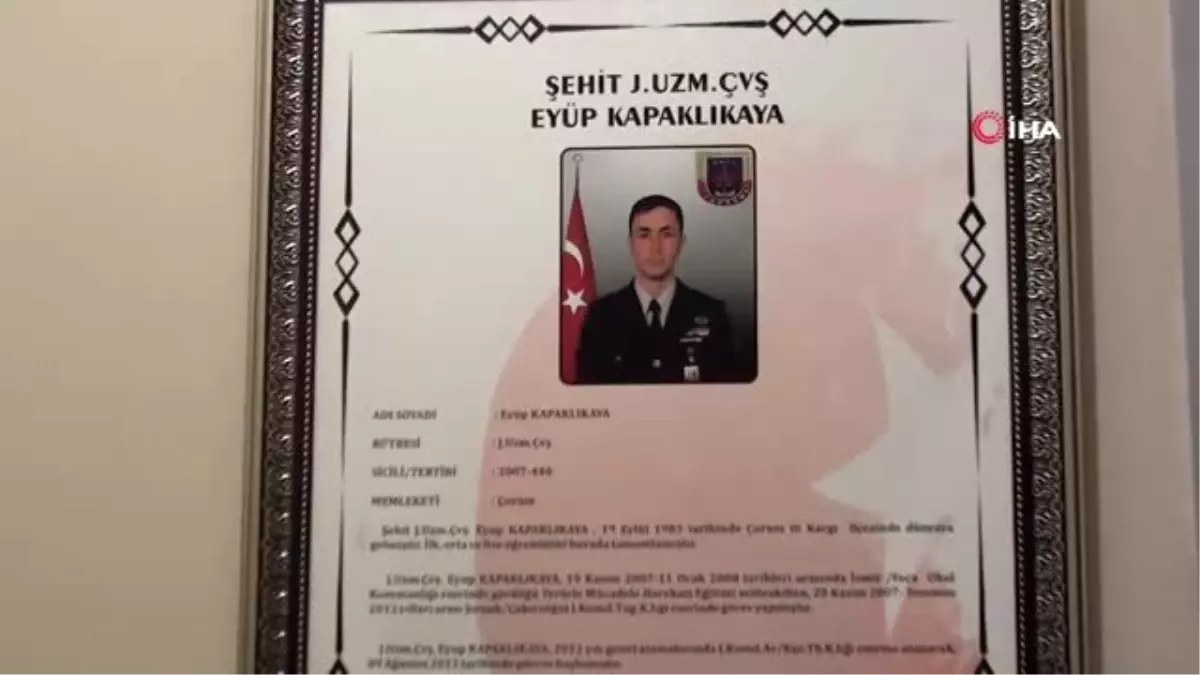 Jandarma\'dan şehit Uzman Çavuş Kapaklıkaya\'ya vefa