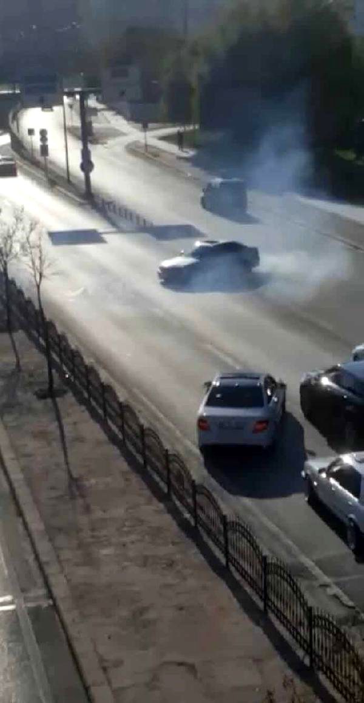 Yolu kapatıp drif yapan sürücüye, 7 bin 530 lira para cezası