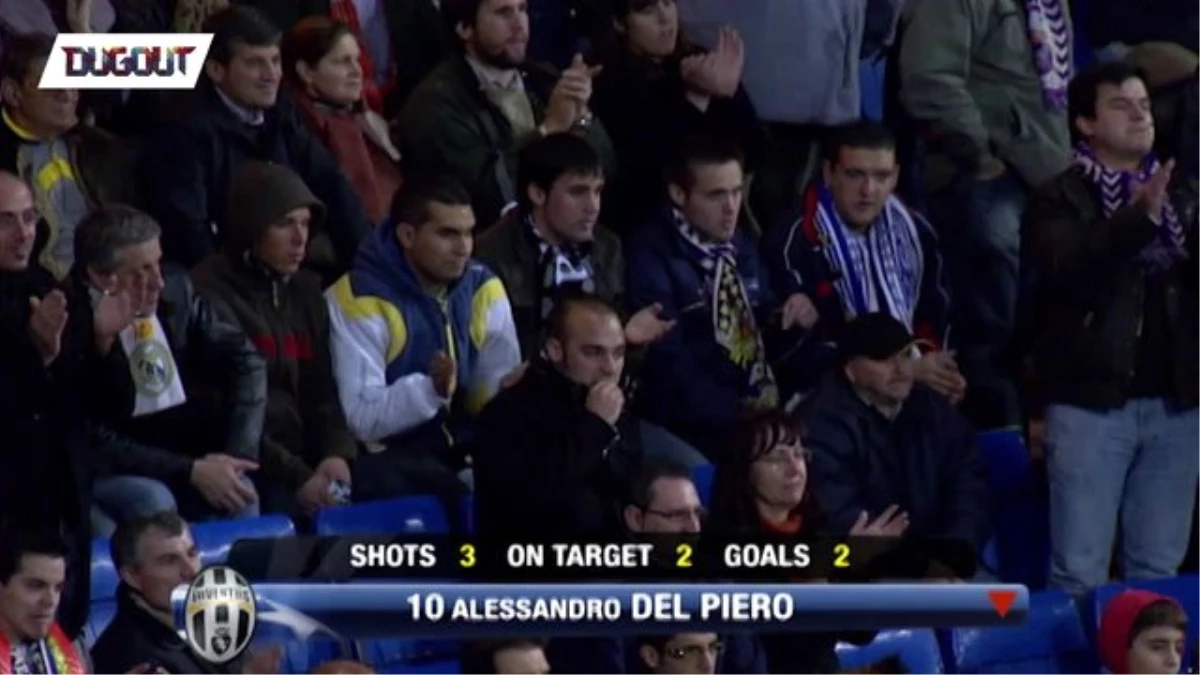 Del Piero’nun Bernabeu’da Ayakta Alkışlanan Performansı