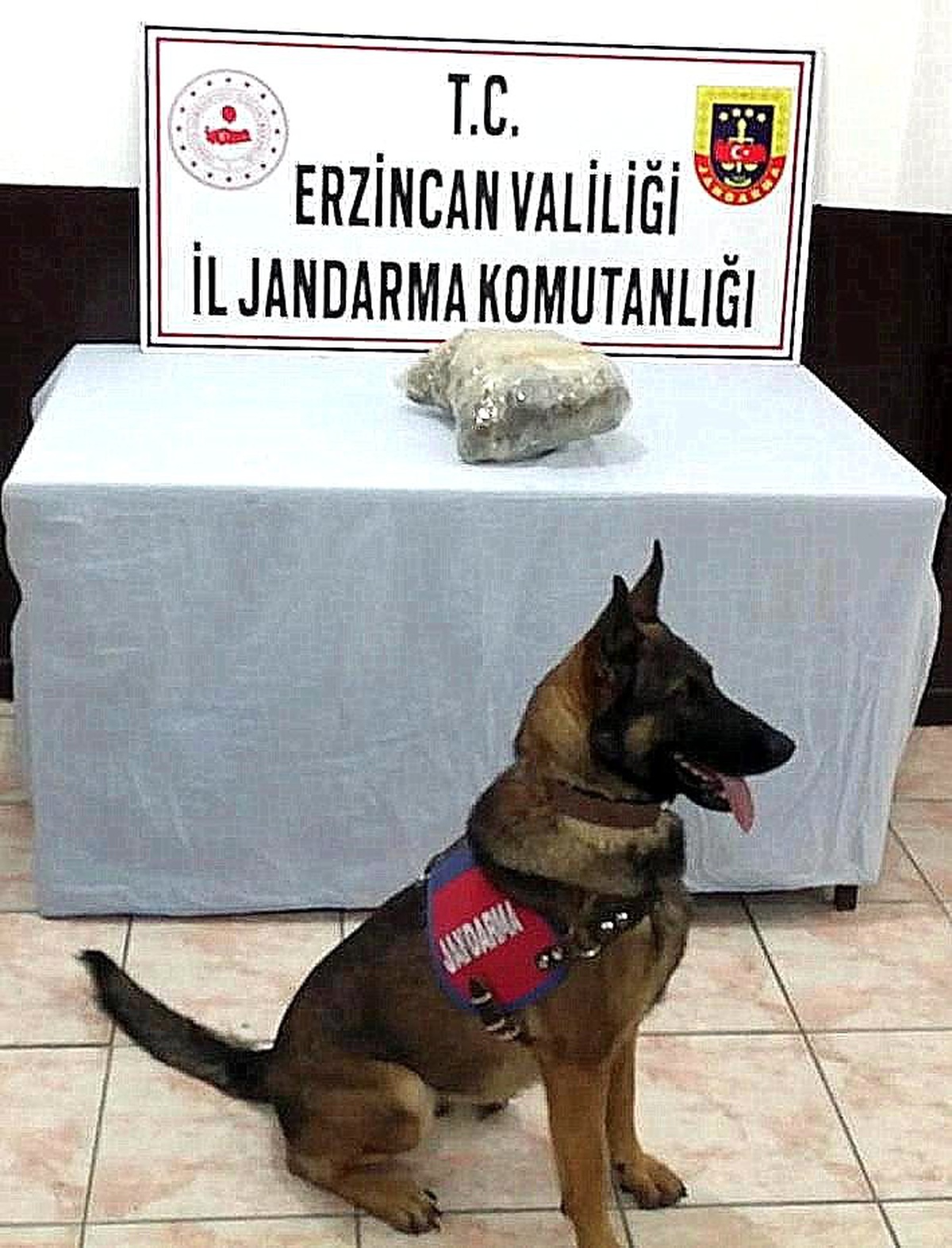 Erzincan\'da 875 gram kubar esrar ele geçirildi