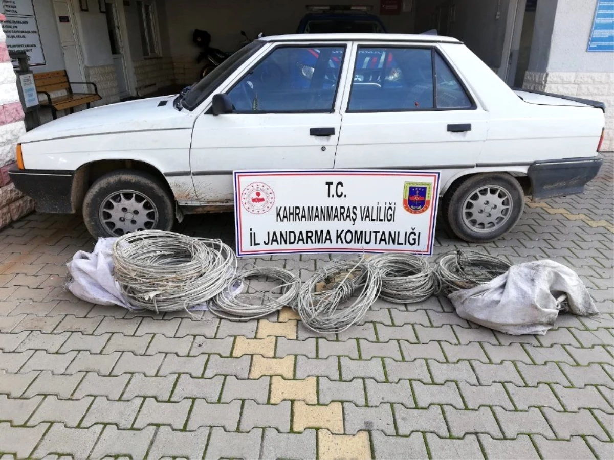 Kahramanmaraş\'ta kablo hırsızı 3 kişi yakalandı