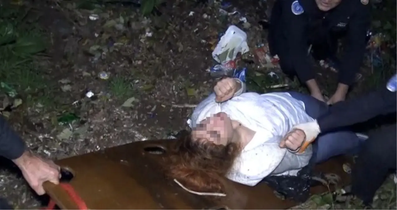 Uçuruma yuvarlanan kadın, kendisini kurtarmak isteyen ekiplere cep telefonunu arattı