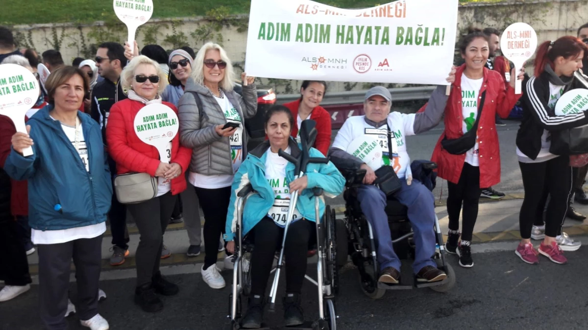 41. İstanbul Maratonunda Adımlarını Als hastaları için attılar