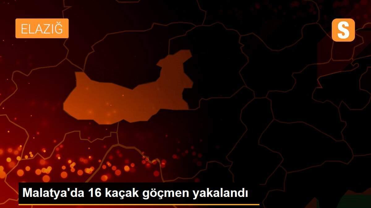 Malatya\'da 16 kaçak göçmen yakalandı