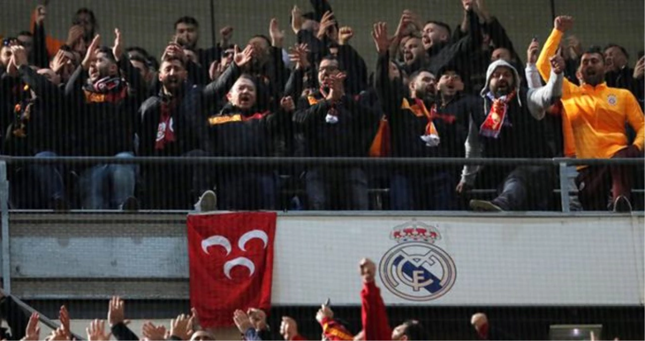 Real Madrid\'in 4. golü sonrası Galatasaraylı taraftarlardan olay tezahürat!
