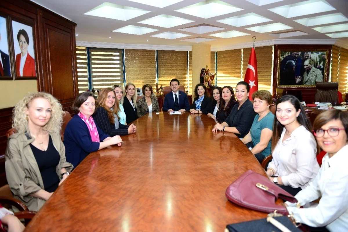 TOBB Antalya Kadın Girişimcilerinden, Başkan Köleoğlu\'na ziyaret