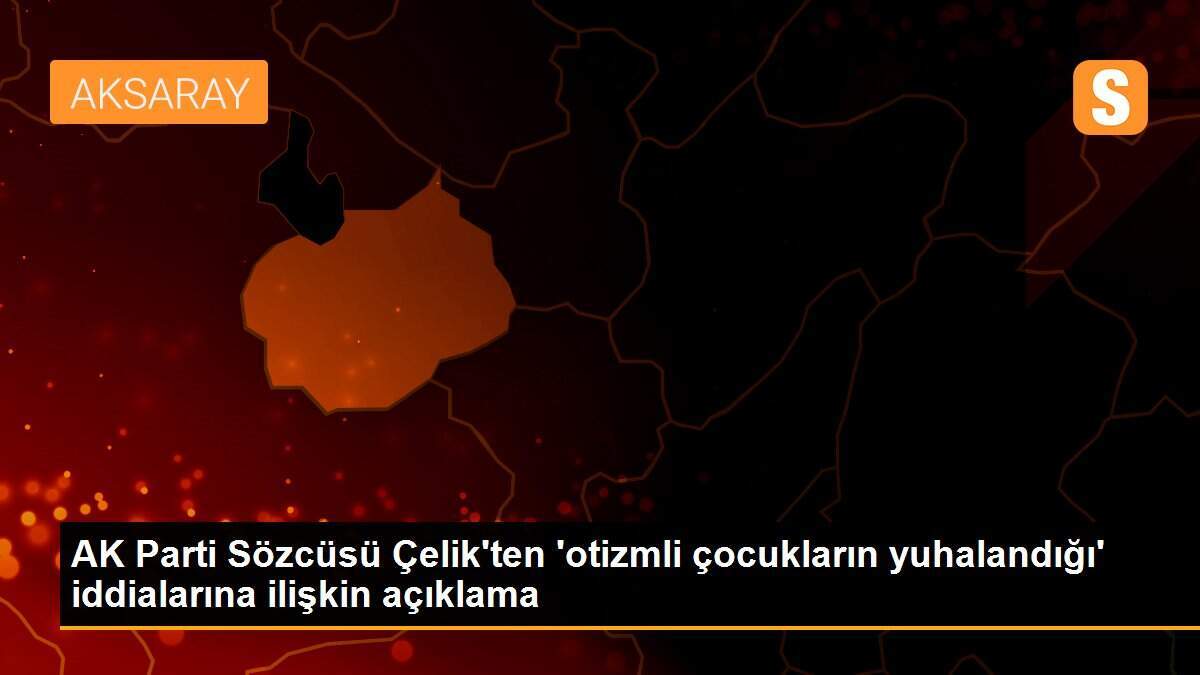 AK Parti Sözcüsü Çelik\'ten \'otizmli çocukların yuhalandığı\' iddialarına ilişkin açıklama