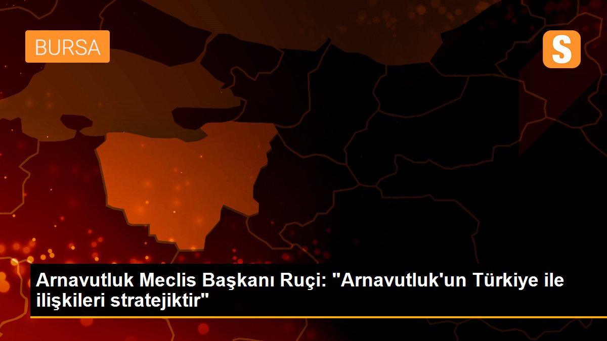 Arnavutluk Meclis Başkanı Ruçi: "Arnavutluk\'un Türkiye ile ilişkileri stratejiktir"