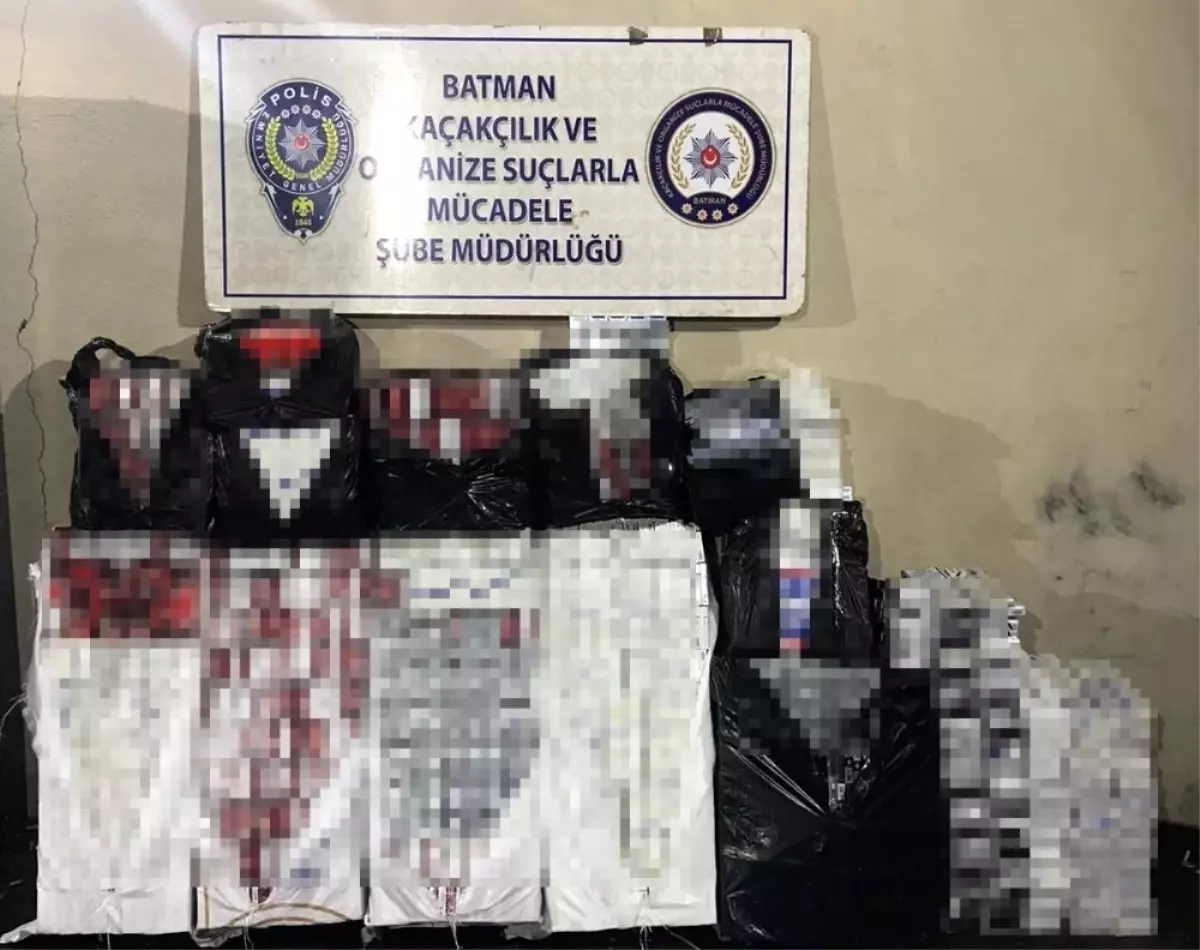 Batman\'da 6 bin 150 paket kaçak sigara ele geçirildi