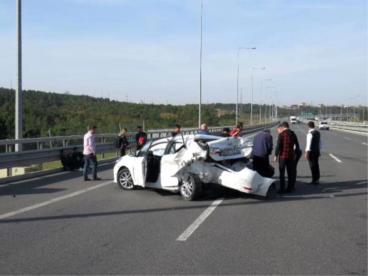 Beykoz Kuzey Marmara Otoyulu\'nda kaza: 4 yaralı