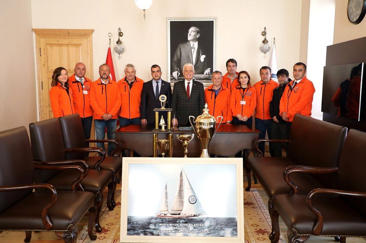 Bodrum Cup\'ın başarılı ekibinden Başkan Gürün\'e ziyaret