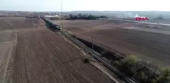 Edirne çin'den avrupa'ya giden ilk yük treni kapıkule'de