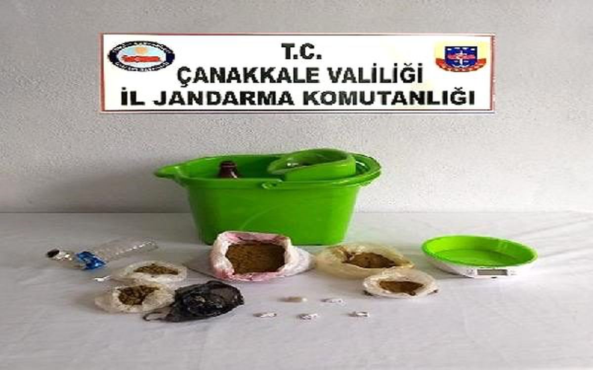 Gökçeada\'da uyuşturucu operasyonuna 2 gözaltı
