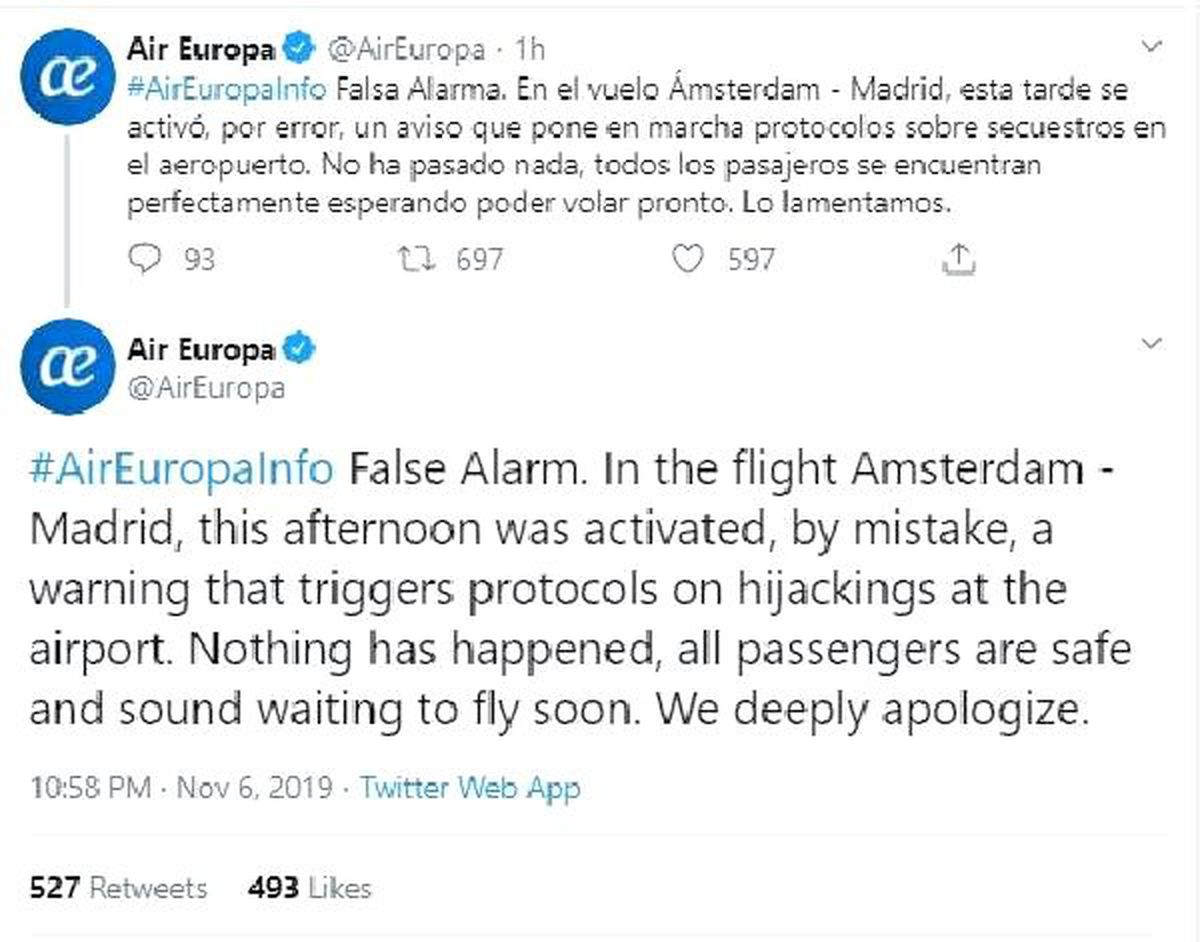 Schipol Havalimanı\'nda \'yanlış alarm\' paniği