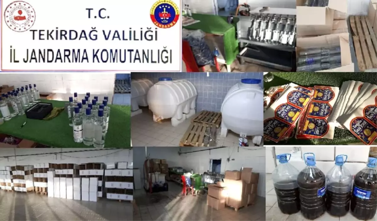 Tekirdağ\'da 4 ton kaçak içki ele geçirildi