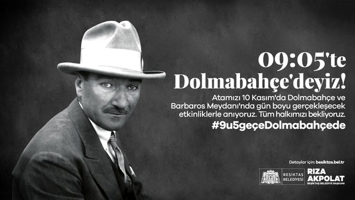 Beşiktaş Belediyesi 10 Kasım\'da Atatürk\'ü anacak
