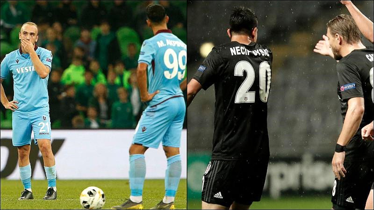 Beşiktaş ile Trabzonspor UEFA Avrupa Ligi\'nden elendi; Başakşehir grup lideri oldu
