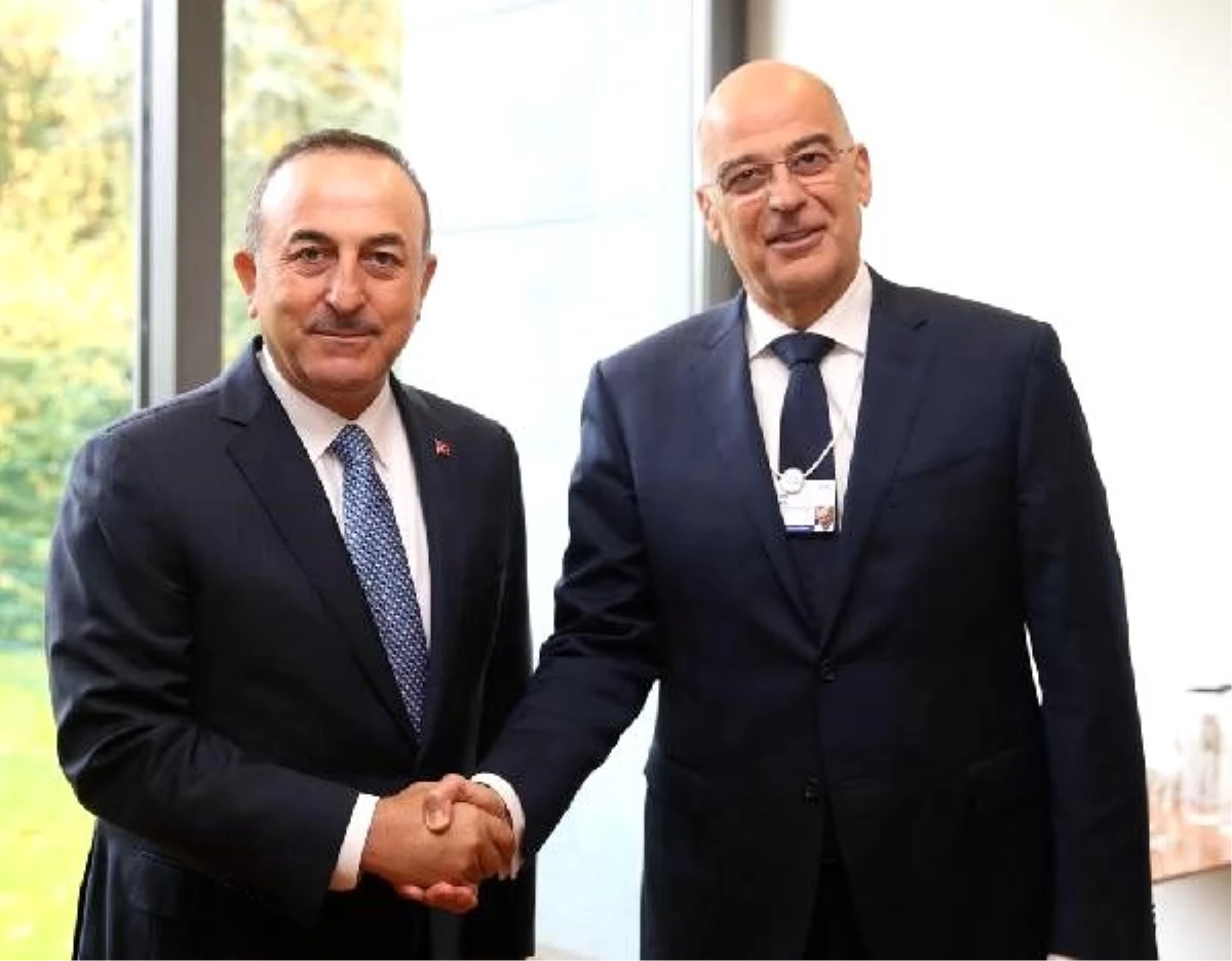 Dışişleri Bakanı Çavuşoğlu Yunan mevkidaşı Dendios ile bir araya geldi
