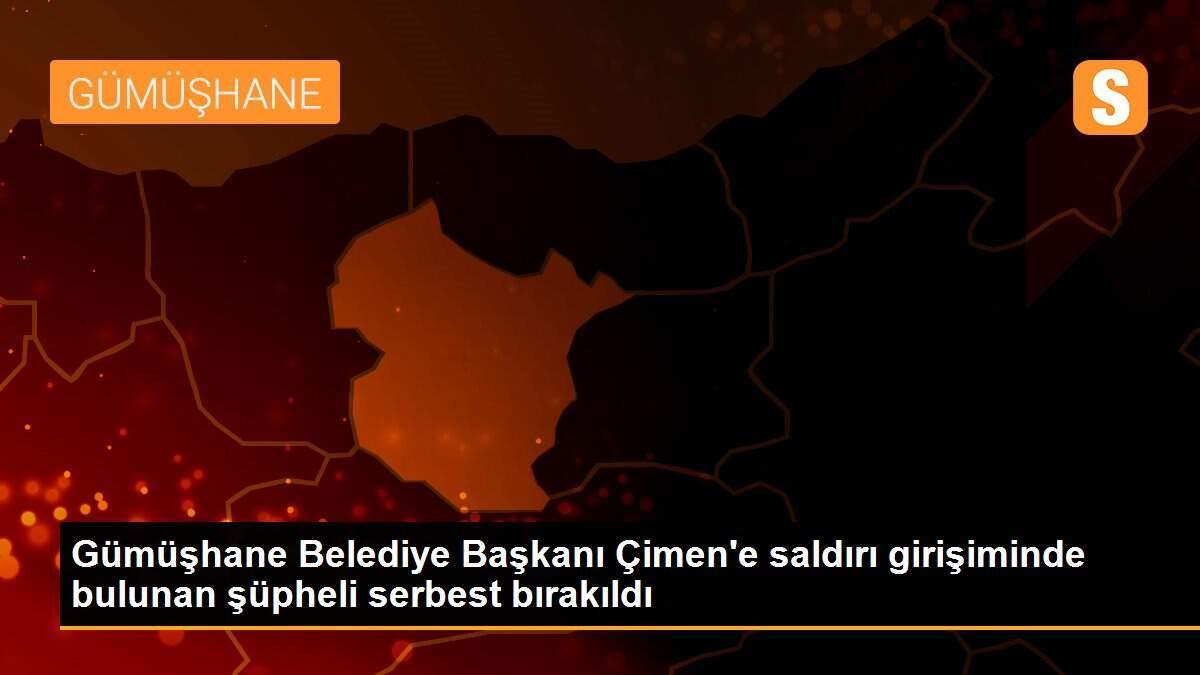 Gümüşhane Belediye Başkanı Çimen\'e saldırı girişiminde bulunan şüpheli serbest bırakıldı