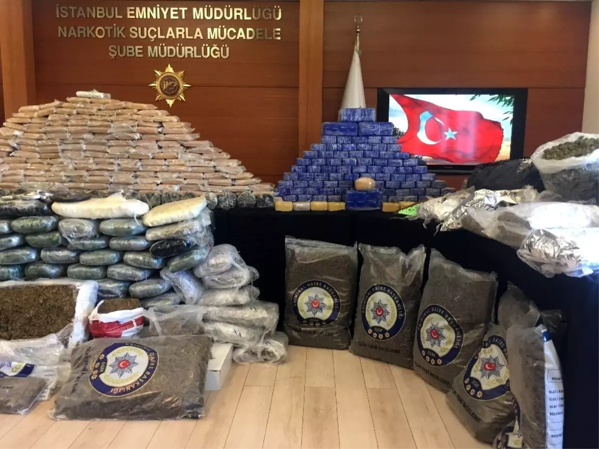 İstanbul\'da uyuşturucu operasyonları: 510 kilo uyuşturucu madde ele geçirildi