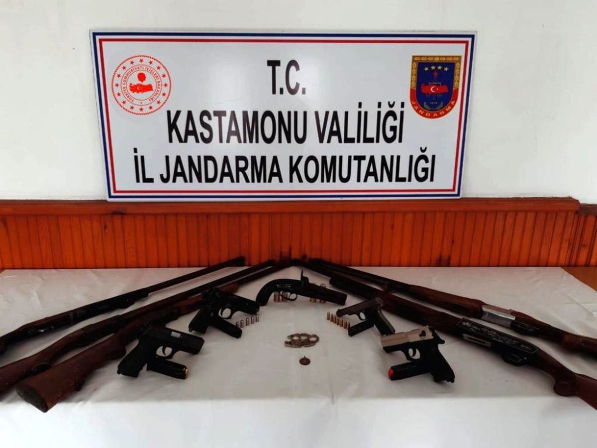 Kastamonu\'daki silah kaçakçılığı operasyonunda 3 tutuklama