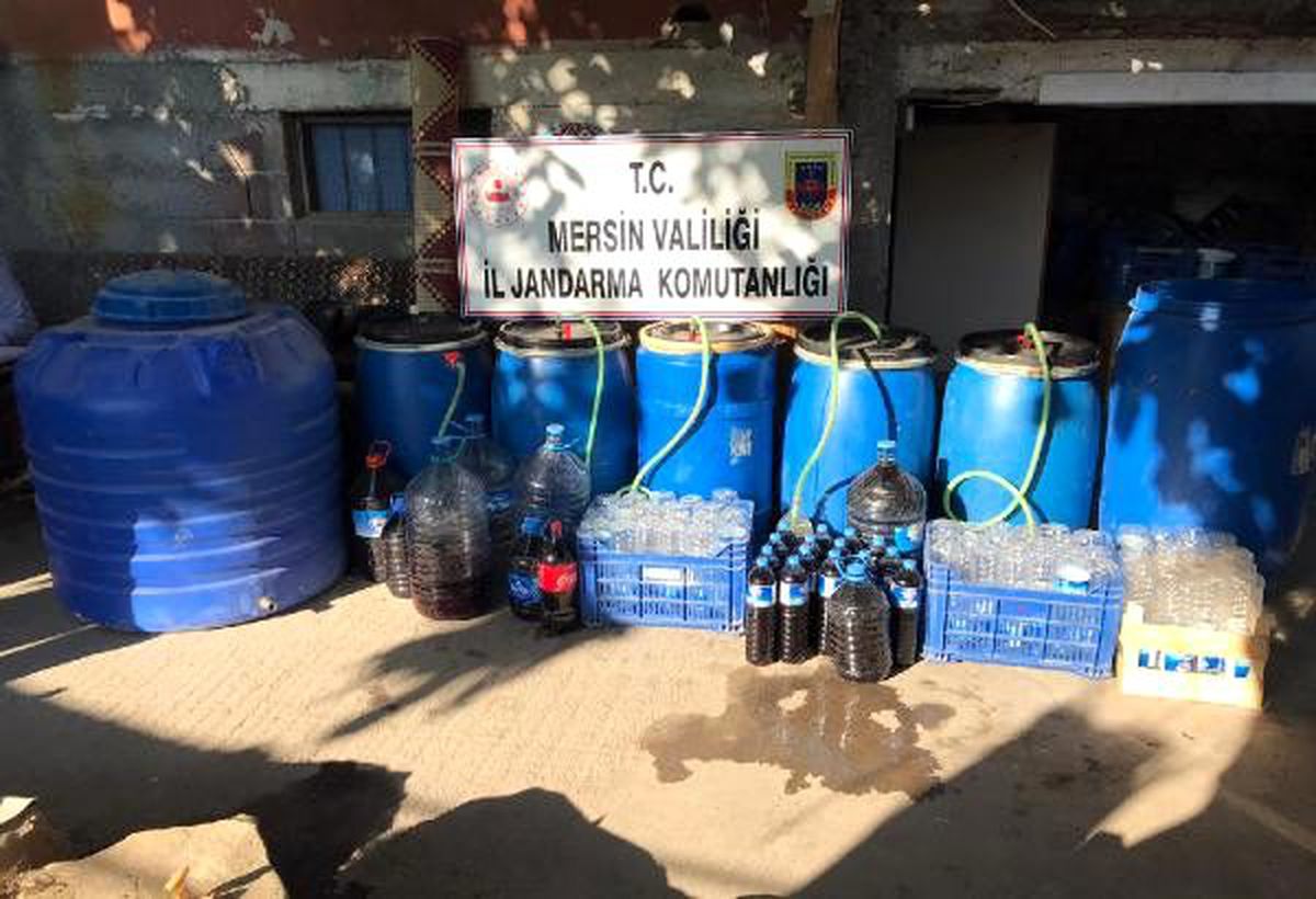 Mersin\'de kaçak içki operasyonu