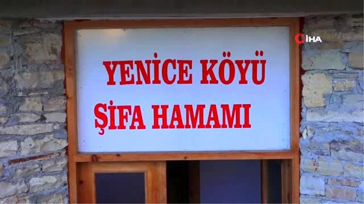 Asırlık mesire alanı ve gölet, şifalı hamamın duvarına işleniyor