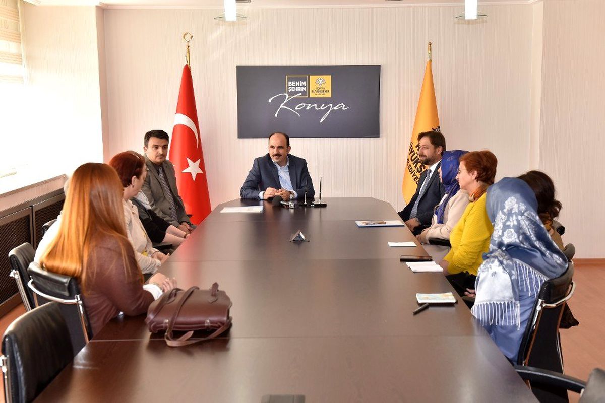Balkanlardaki KOMEK eğitmenlerinden Başkan Altay\'a ziyaret