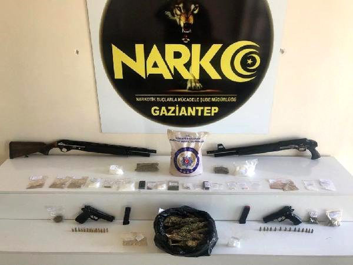 Gaziantep\'te bin 200 polisle uyuşturucu operasyonu: 53 gözaltı