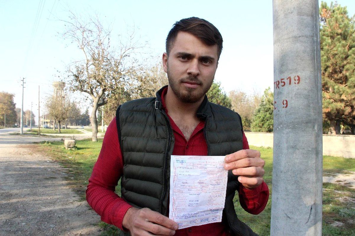 İlk trafik cezasını bisikletiyle yedi