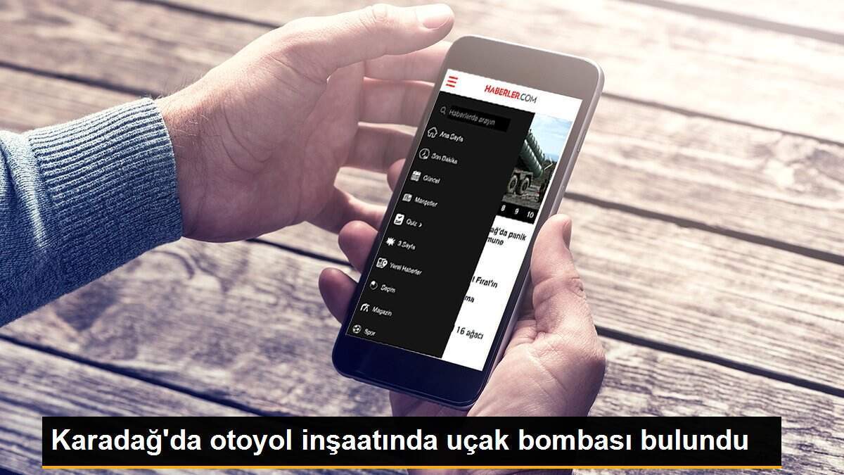 Karadağ\'da otoyol inşaatında uçak bombası bulundu
