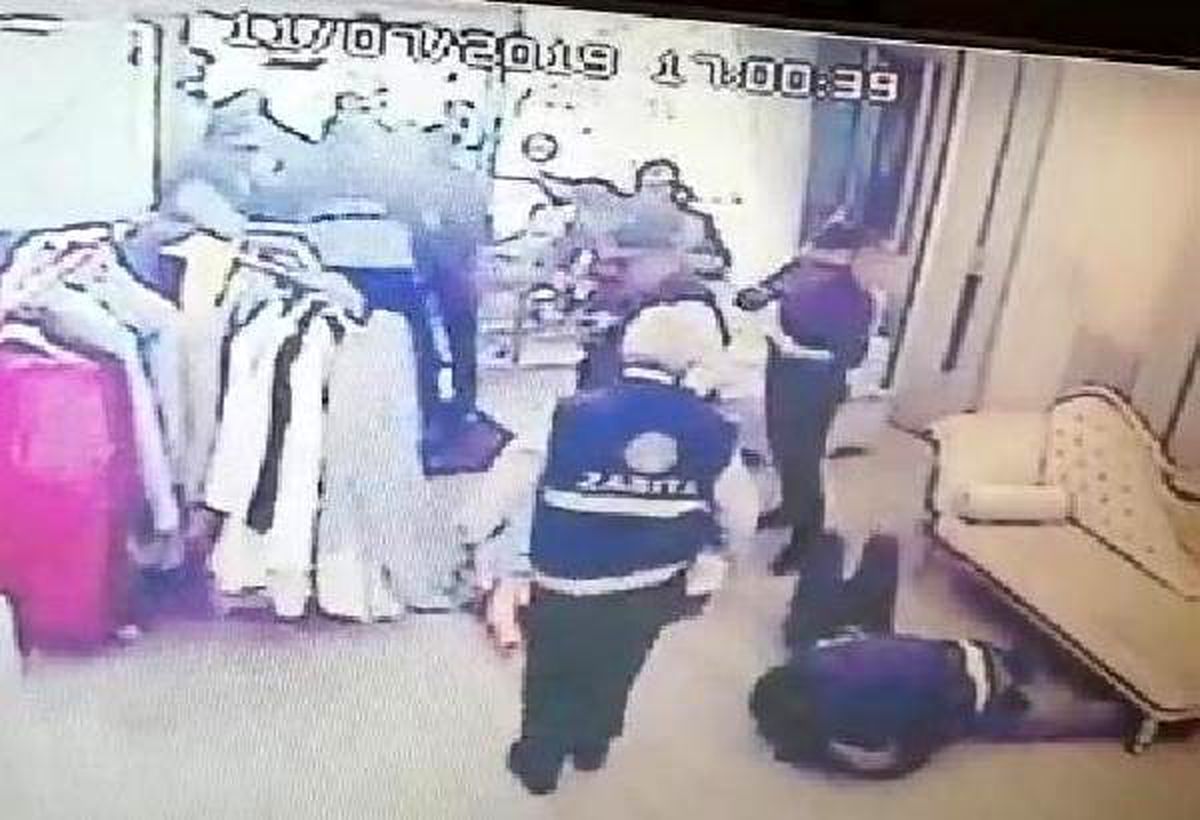 Zabıta şiddeti kamerada
